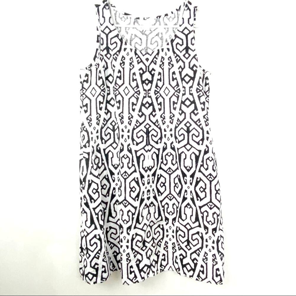 J. Jill Love Linen Tribal Print Dress Small Petite